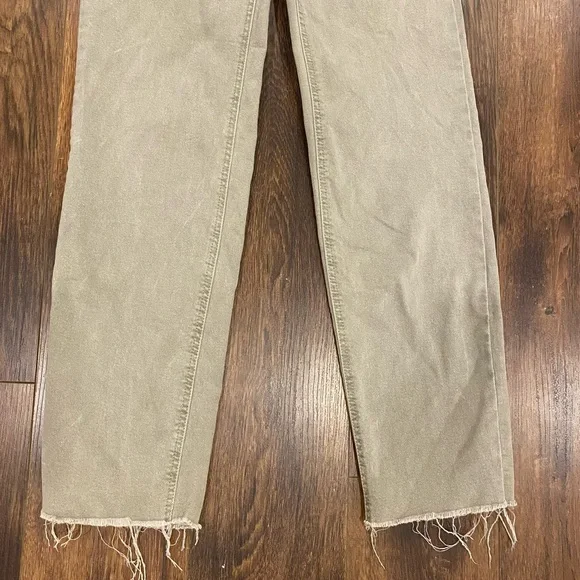 button fly straight leg jeans size 25 - Picture 3 of 10